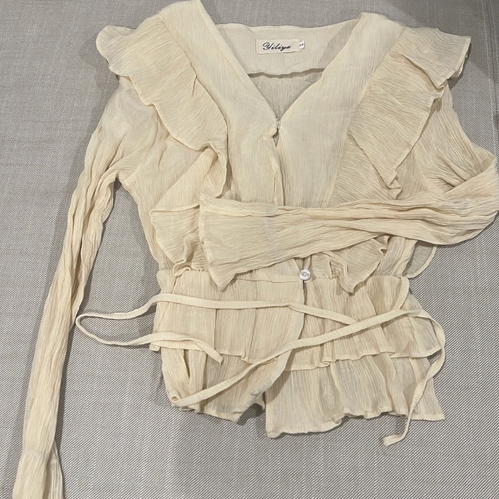 Cream blouses